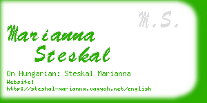 marianna steskal business card